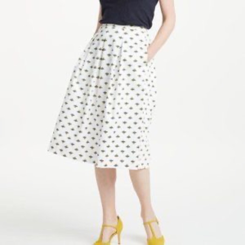 Boden Bumblebee Pleated Skirt 18R
